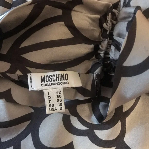 Moschino Printed Silk Blouse - Picture 2 of 9
